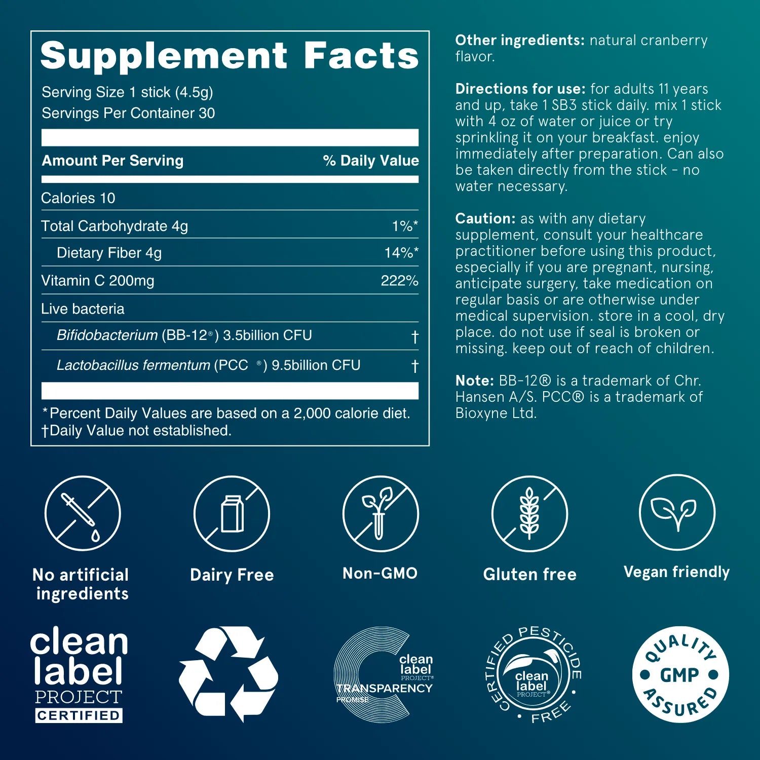 SB3 - Probiotics & Prebiotics